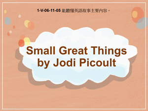 1-Ⅴ-06-11-05 Small Great Things by Jodi Picoult縮圖