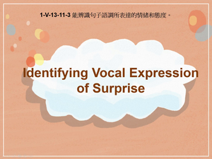 1-Ⅴ-13-11-03 Identifying Vocal Expression of Surprise縮圖