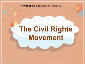 1-Ⅴ-01-12-01 The Civil Rights Movement縮圖