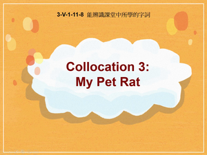 3-Ⅴ-01-11-08 Collocation 3: My Pet Rat縮圖