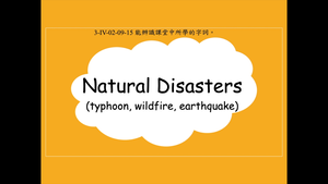 Natural Disasters (typhoon, wildfire, earthquake)-資源代表圖