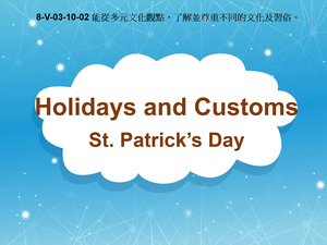 8-Ⅴ-03-10-02 Holidays and Customs- St. Patrick's Day縮圖