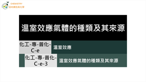 化工-專-普化-C-e-3 溫室效應氣體的種類及其來源 ( GHG／溫室效應／二氧化碳 ).mp4縮圖