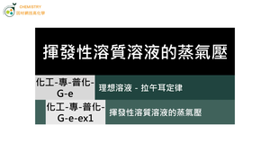 化工-專-普化-G-e-ex1 揮發性溶質溶液的蒸氣壓 ( 拉午耳定律／蒸氣壓／理想溶液 ).mp4縮圖