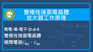 雙極性接面電晶體放大器工作原理-雙極性接面電晶體極間電容Cbe,Cbc縮圖