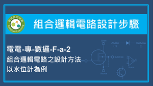 組合邏輯電路設計步驟-組合邏輯電路之設計方法以水位計為例-資源代表圖