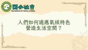 人們如何適應氣候特色營造生活空間？-資源代表圖