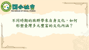 不同時期的族群帶來自身文化，如何形塑臺灣多元豐富的文化內涵?-資源代表圖