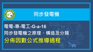 電樞繞組之分佈因數公式推導縮圖