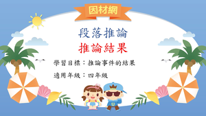 推論理解[四]／段落後果推論-資源代表圖