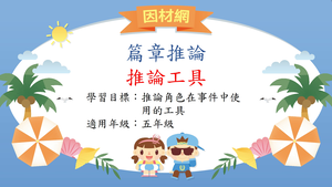 推論理解[五]／篇章工具推論-資源代表圖