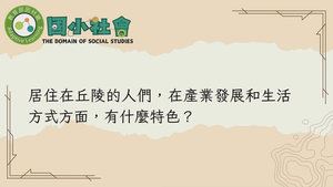 居住在丘陵的人們，在產業發展和生活方式方面，有什麼特色？