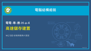 高速儲存建置：M.2 SSD 安裝與散熱片固定。縮圖