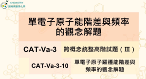CAT-Va-3-10 單電子原子能階差與頻率的觀念解題-(精)緻化縮圖