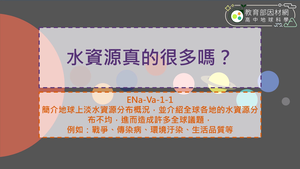 高中選修地科_ENa-Va-1-1_水資源真的很多嗎？縮圖