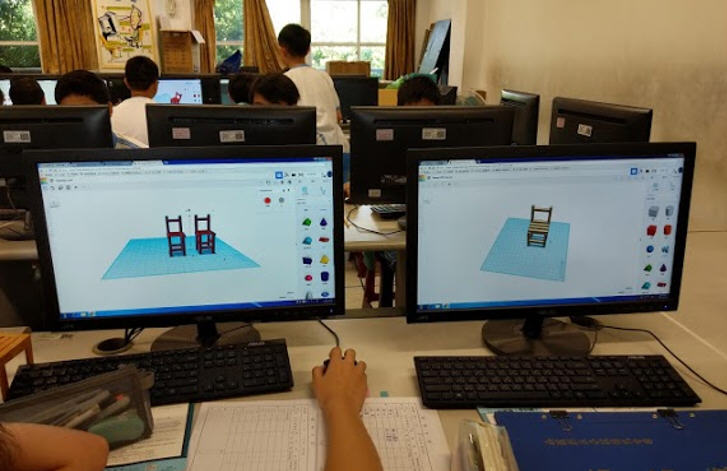 電腦教室學生練習課桌椅製作
